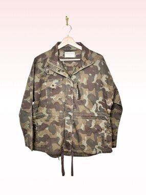 New ANTHROPOLOGIE MARRAKECH camo utility military jacket (Sz S)